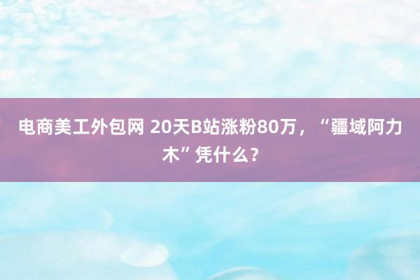 电商美工外包网 20天B站涨粉80万，“疆域阿力木”凭什么？