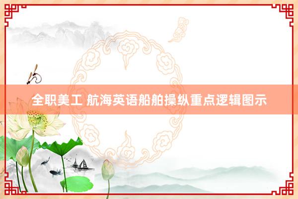 全职美工 航海英语船舶操纵重点逻辑图示